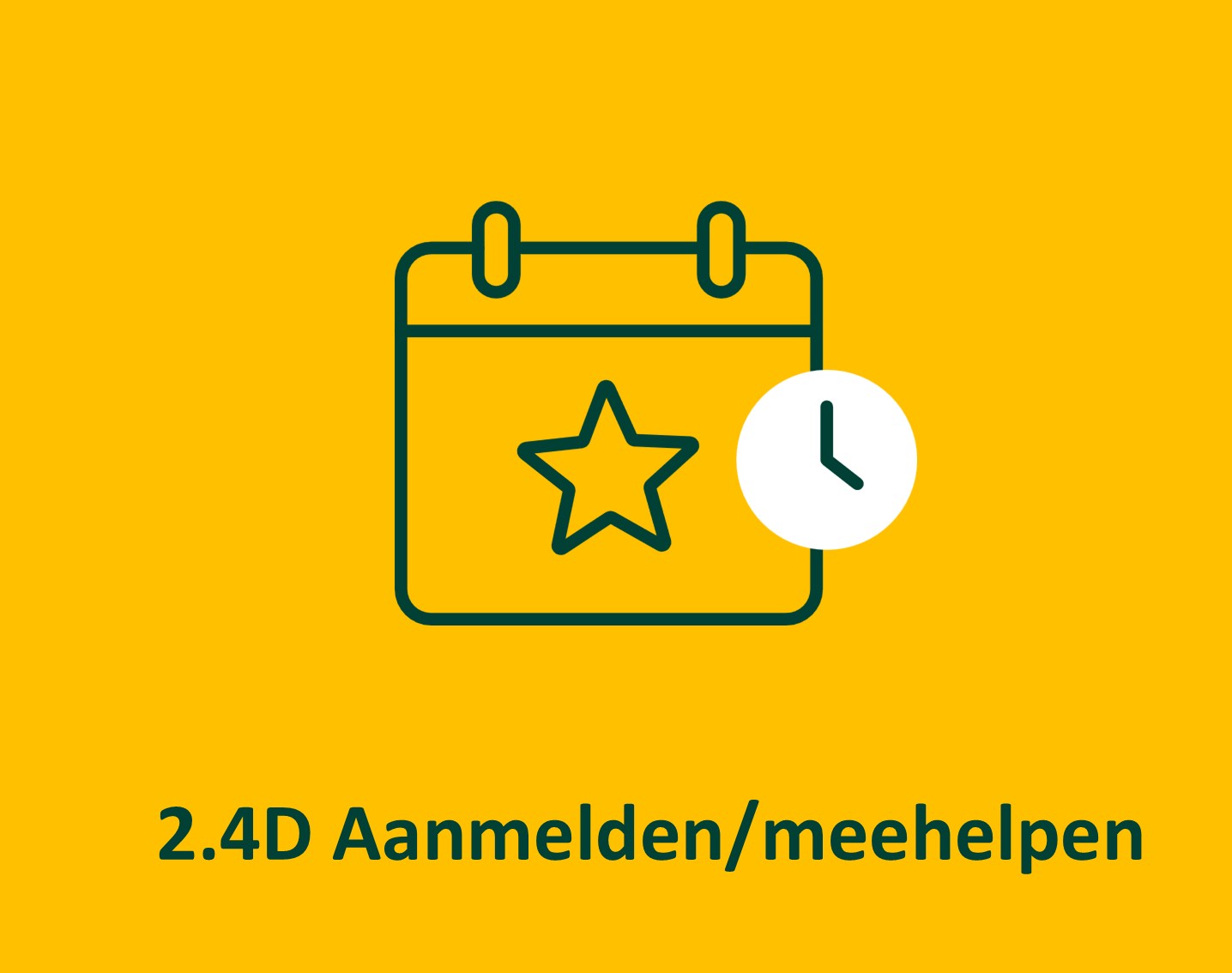 Aanmelden of meehelpen